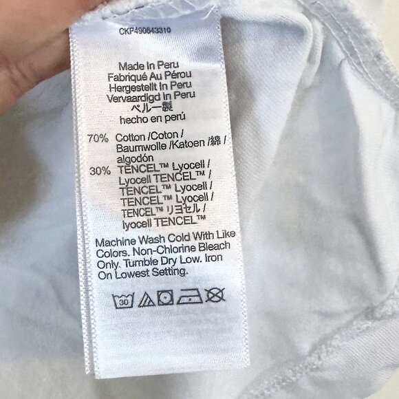 NEW Madewell Sutro Ruched Muscle Casual Luxe Jersey Tank in White - Size: Small - Picture 4 of 12